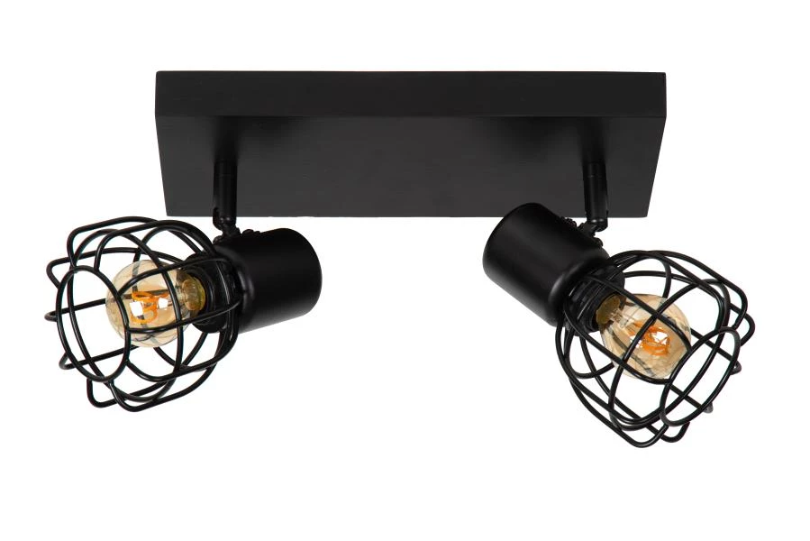 Lucide FILOX - Ceiling spotlight - 2xE14 - Black - off